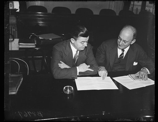 Henry Morgenthau, right