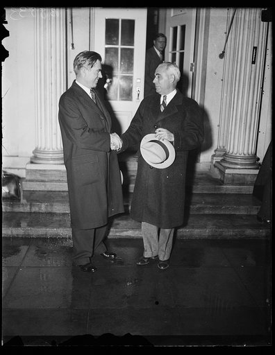 Henry A. Wallace, left. White House, Washington, D.C.