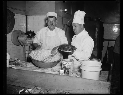 Cooks making pie