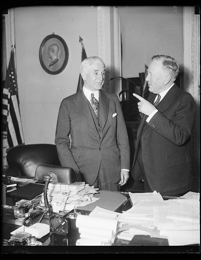 Cordell Hull, left