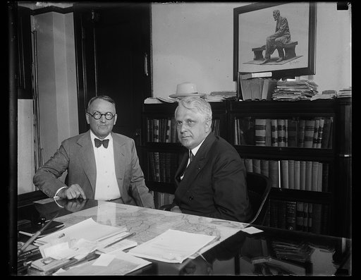 James J. Davis, right