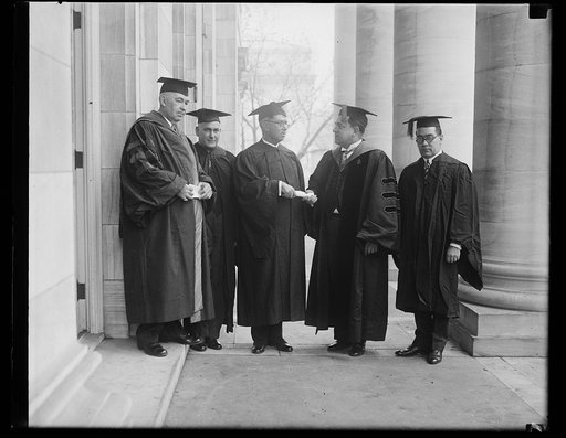 Degree from Pres. of George Washington University