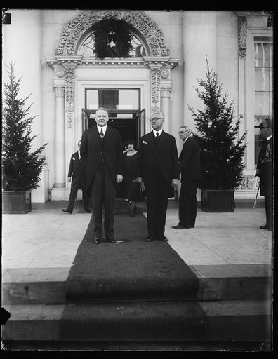 Mexico and United States. President Hoover today greeted the President-elect of Mexico. The two executives were photographed on the steps of the White House. Following this meeting the President-elect and Senora de Ortiz Rubio were visited at the Mexican Embassy by President and Mrs. Hoover
