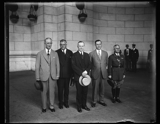 Calvin Coolidge and group at Union Station, Washington, D.C.