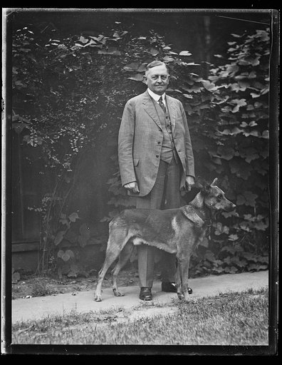 Oscar Underwood and dog