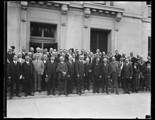 Group: includes James J. Davis, Herbert Hoover