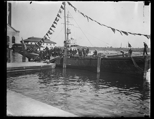 Navy group on boat