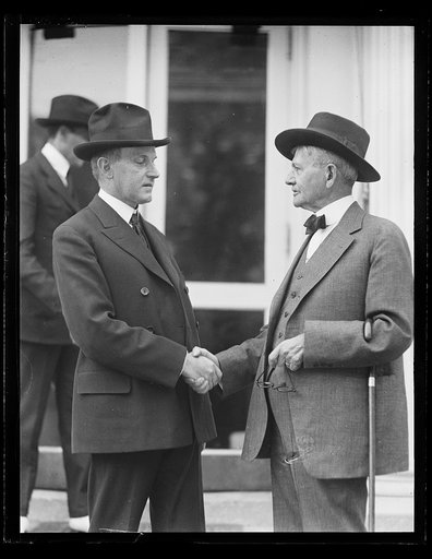 Calvin Coolidge, left. White House, Washington, D.C.