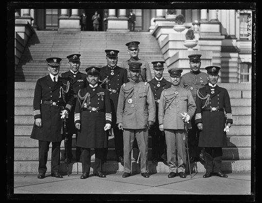Group in front of State, War, and Navy Building, Washington, D.C.