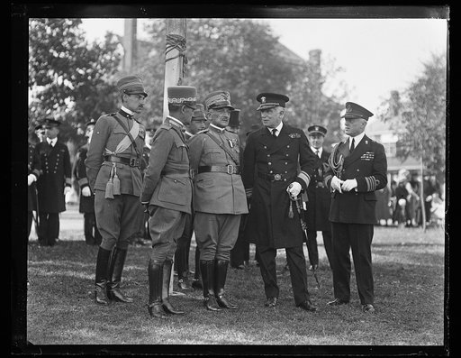 Military group; includes Admiral Henry Wilson, 2nd from right