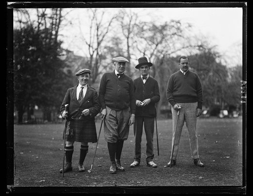 Golf; Warren Harding, 2nd from left