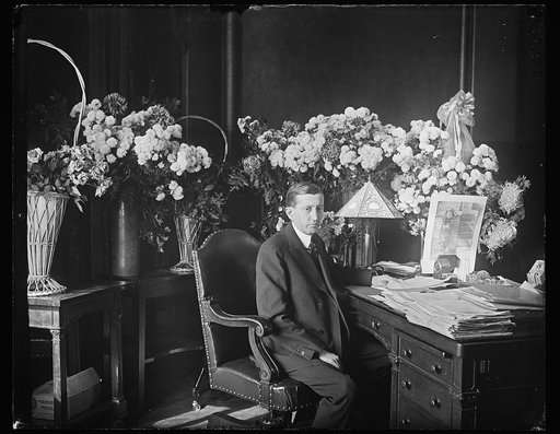 William Harrison Hays at desk