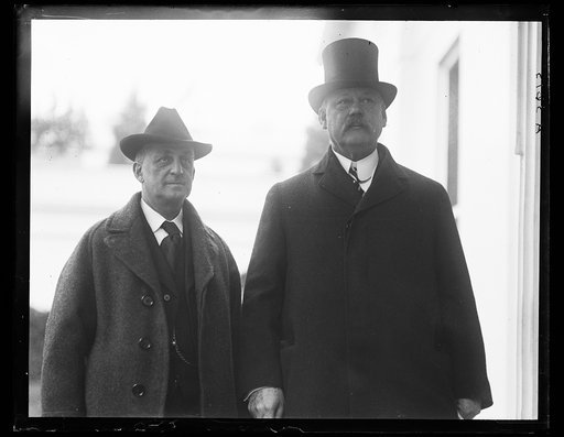 John W. Weeks, right