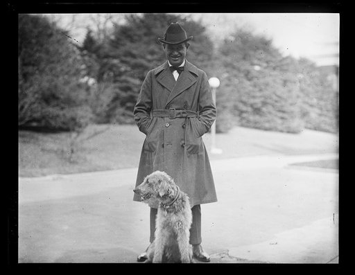 Man with Laddie Boy? White House, Washington, D.C.