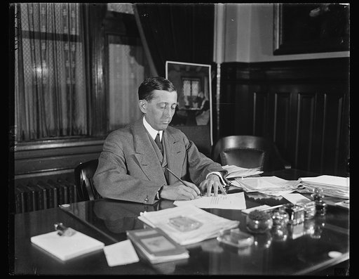 William Harrison Hays at desk