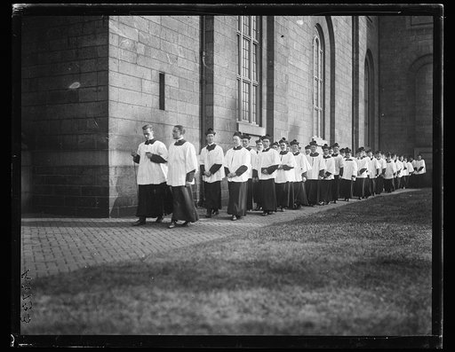 Clergy in religious procession