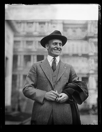 Man at White House. State, War and Navy Building in background. Washington, D.C.