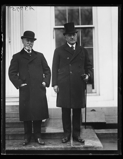 J.J. Jusserand, left. White House, Washington, D.C.