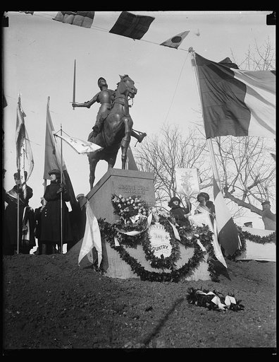 Ceremony at Jeanne d'Arc Memorial, Meridian Hill Park, Washington, D.C.