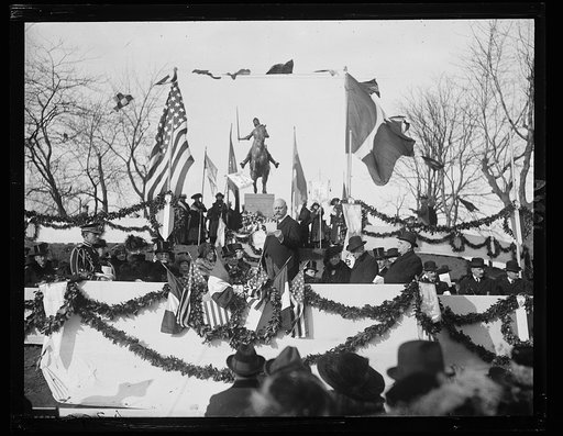 Ceremony at Jeanne d'Arc Memorial, Meridian Hill Park, Washington, D.C.