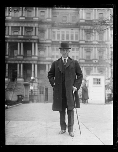 Man; State, War and Navy Building in background. Washington, D.C.