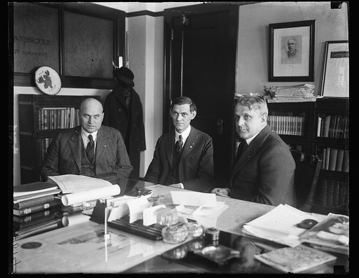 James J. Davis, right