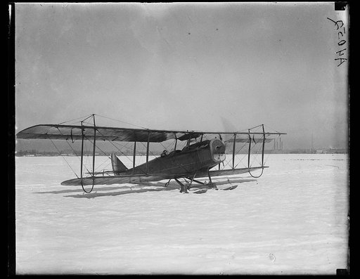 Airplane in snow