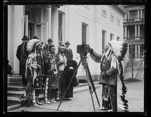 Native Americans at White House, Washington, D.C.