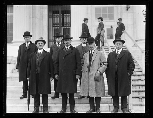 Group: Hubert Work, center front