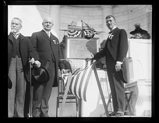 J.J. Jusserand, Edwin Denby and memorial plaque, Arlington National Cemetery, Arlington, Virginia