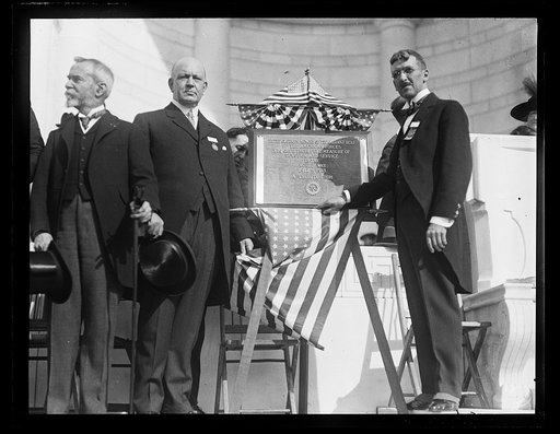 J.J. Jusserand, Edwin Denby and memorial plaque, Arlington National Cemetery, Arlington, Virginia
