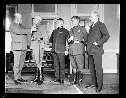 Edwin Denby and military group