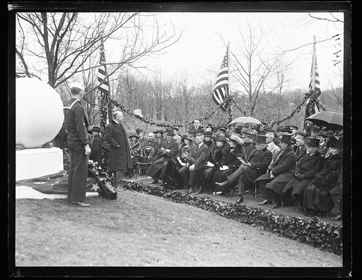 Ceremony at memorial
