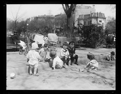 Children playing in sand