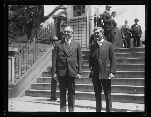 Warren Harding, left