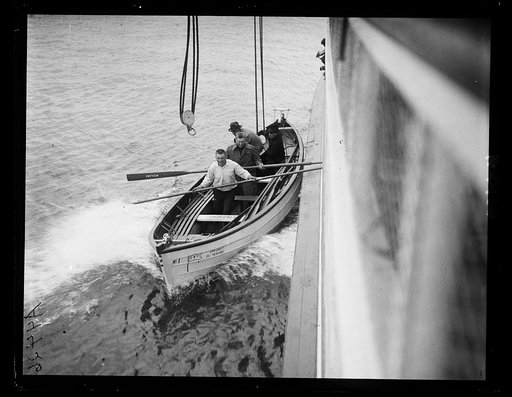 Men in life boat