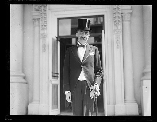 Cartier de Marchienne, Belgium Ambassador to US who bid pres. good-bye before leaving for Belgium for the summer. June 1922