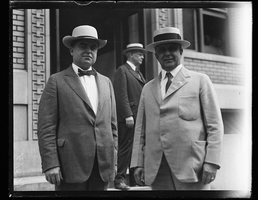 James J. Davis, right