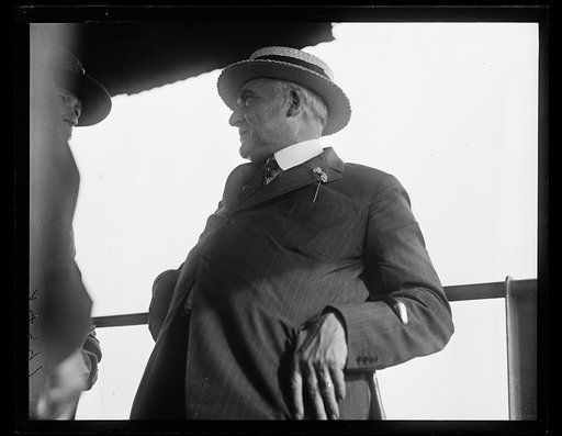 Warren Harding at reenactment of Pickett's Charge at the Battle of Gettysburg. Pennsylvania