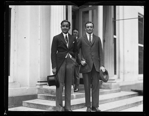 Young men at White House. Washington, D.C.