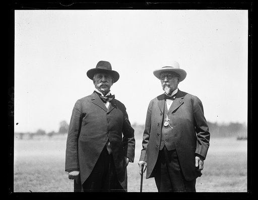 Gen. Nelson A. Miles and Anson Mills at Fort Myer. May 25, 1922
