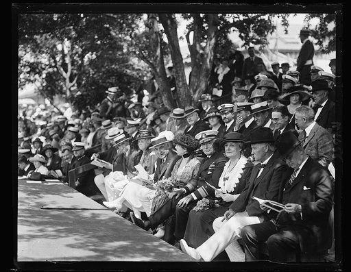 Pres. and Mrs. Harding and Admiral Wilson at Annapolis. May, 29, 1922