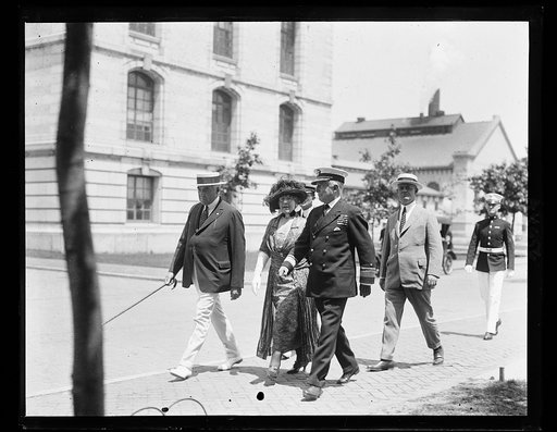 Pres. and Mrs. Harding and Admiral Wilson at Annapolis. May, 29, 1922