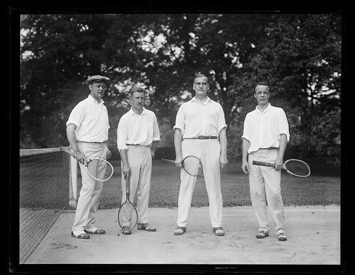 Tennis; Theodore Roosevelt, Jr., right