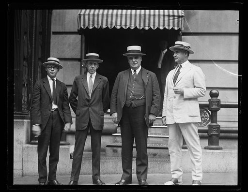 Senator D.A. Reed of Pa. Junior, Senior, Gov. Sproul, and Sen. Pepper