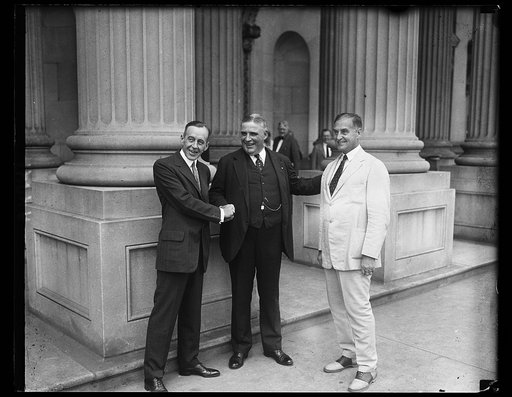 Senator D.A. Reed at Capitol with Sen. Pepper and Governor Sproul