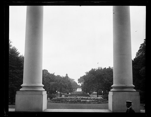 View from front of White House, Washington, D.C.