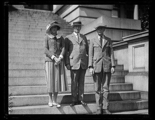 Family group? Outside State, War and Navy Building, Washington, D.C.