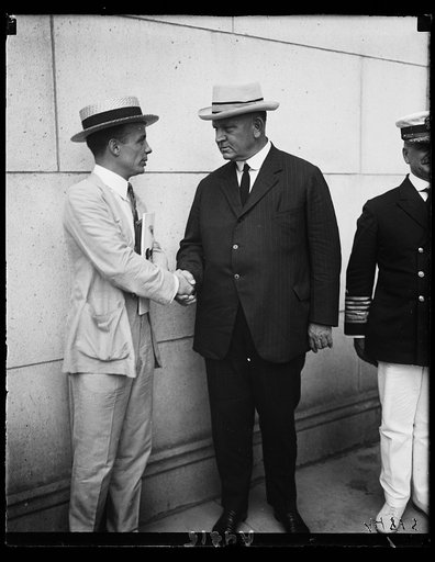 Secy. Denby and Asst. Secy. Roosevelt at Union Station