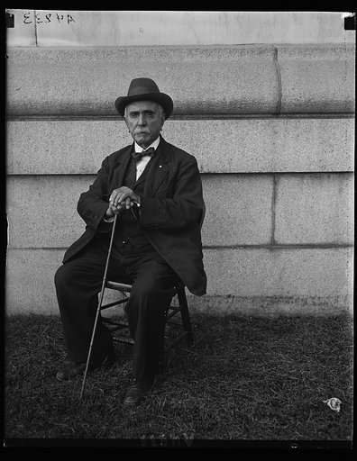 William Harman is the only veteran of the Mexican War at the US Soldiers' Home. He is 91 and was born in Ireland. Sept. 21, 1922